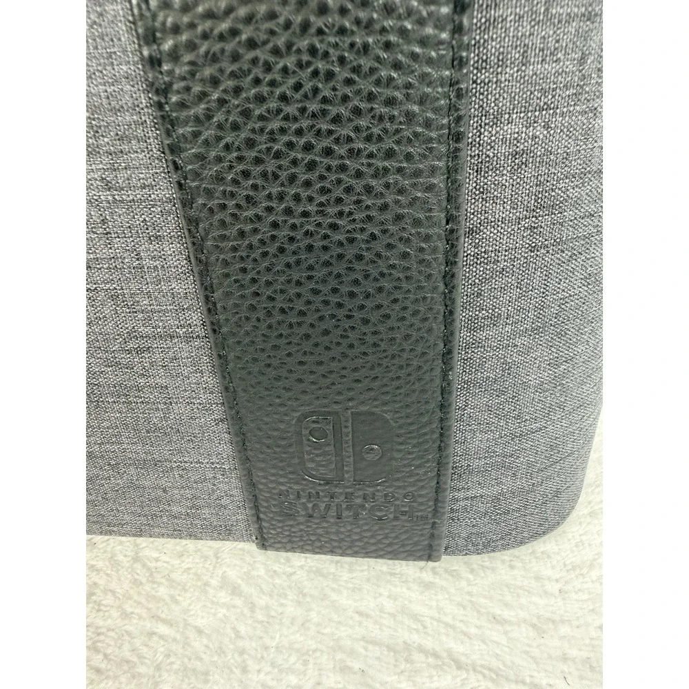 PDP Gaming Deluxe Elite Travel Case for Nintendo Switch Gray Shoulder Carry Bag